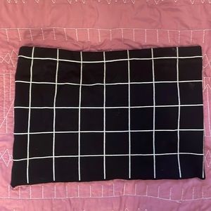 HP🤍Shein checkered tube top, black & white, size large